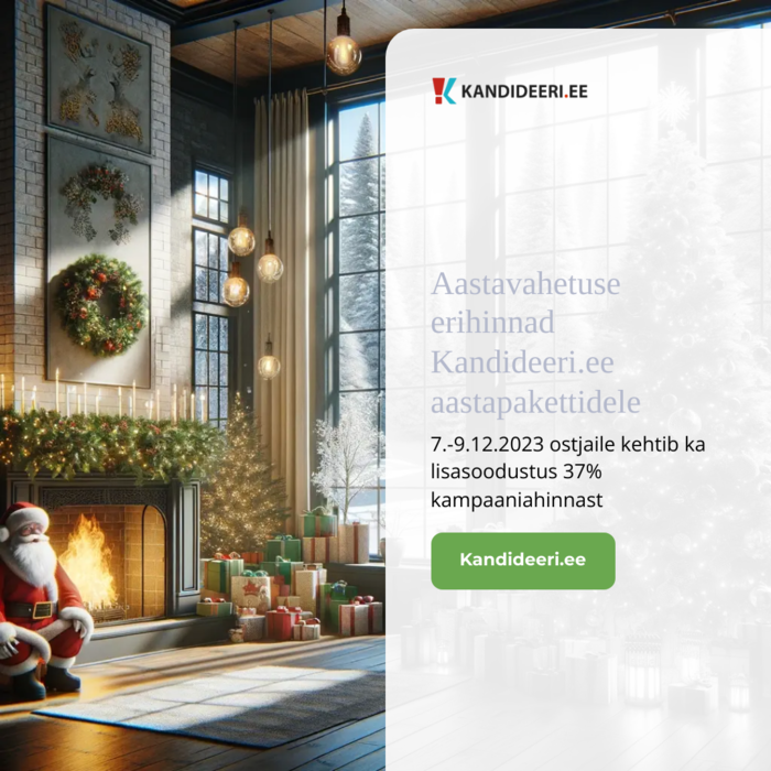 Osta nüüd ja säästa kogu 2024 aasta jooksul!